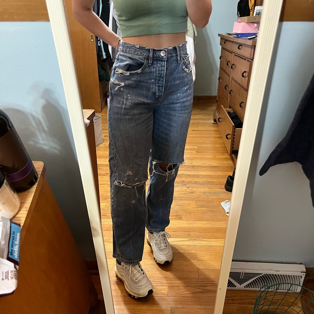 American Eagle Straight Leg Boyfriend Jeans